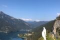 Sguardo verso il fondo della valle di Ledro dalla Madonnina di Besta